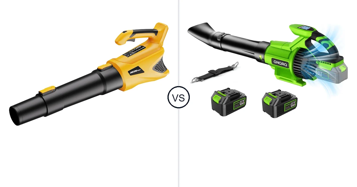 HEINPRO Cordless Leaf Blower vs GNQRQ CLB-001: Best Leaf Blower