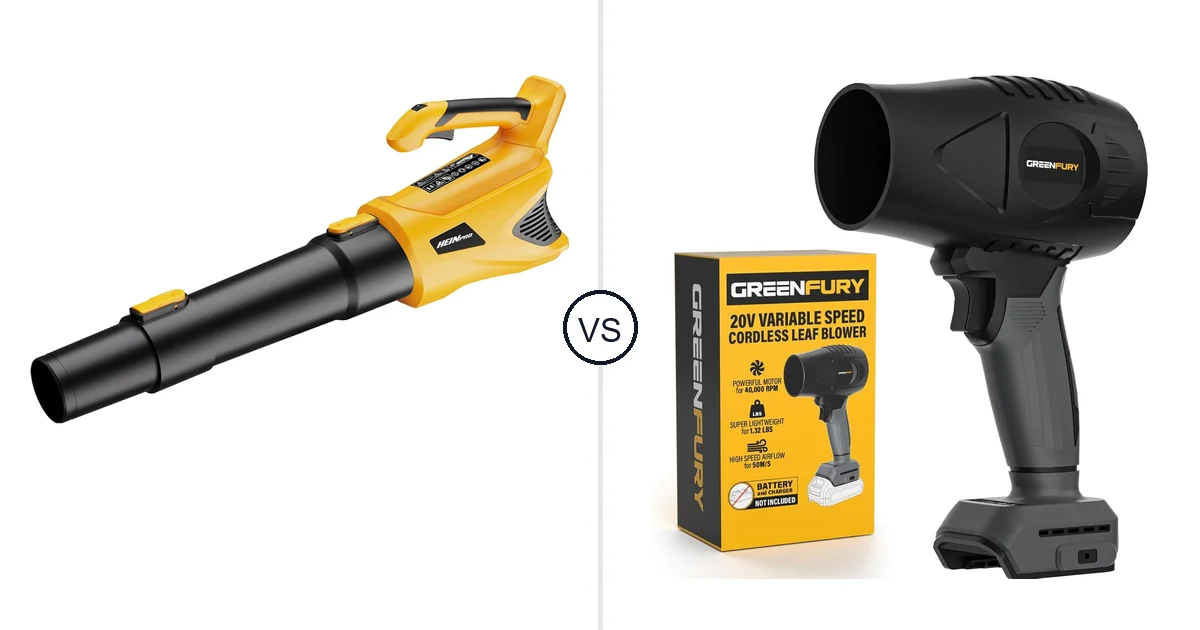 HEINPRO Cordless vs GREENFURY: Which Leaf Blower Should You Buy?