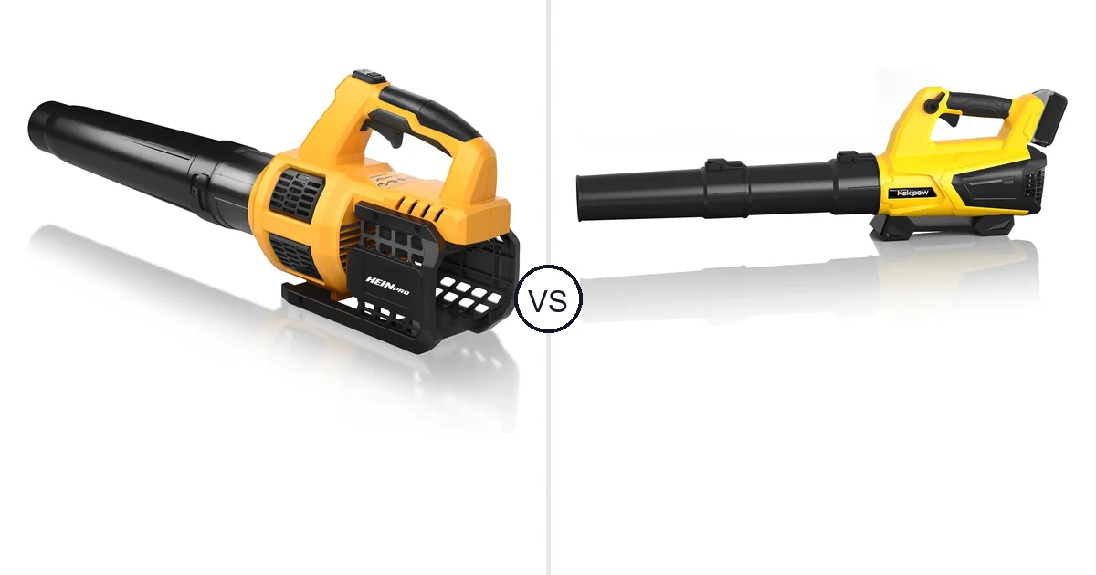 Comparison of HEINPRO Cordless Leaf Blower Compatible and MekiPow XKBFJ-880