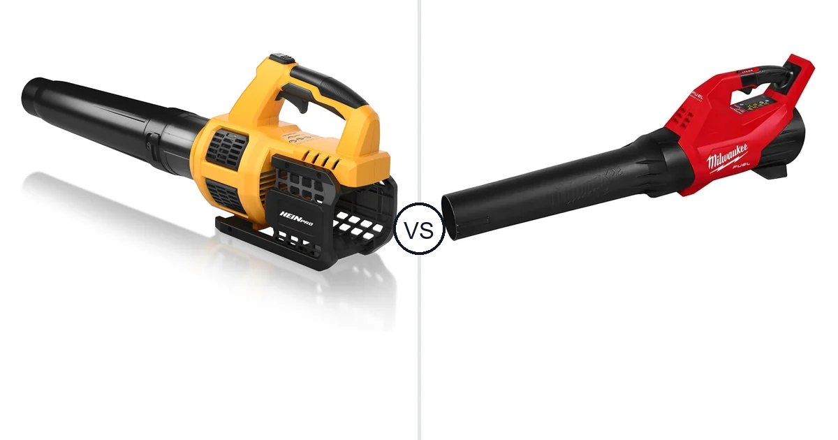 Comparison of HEINPRO Cordless Leaf Blower Compatible and Milwaukee 3017-20