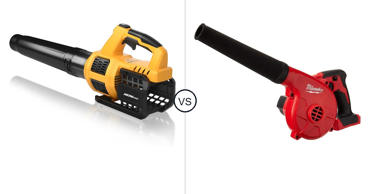 Comparison of HEINPRO Cordless Leaf Blower Compatible and Milwaukee 0884-20