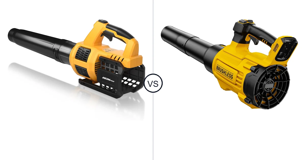 Comparison of HEINPRO Cordless Leaf Blower Compatible and Nelhalt CFM/125