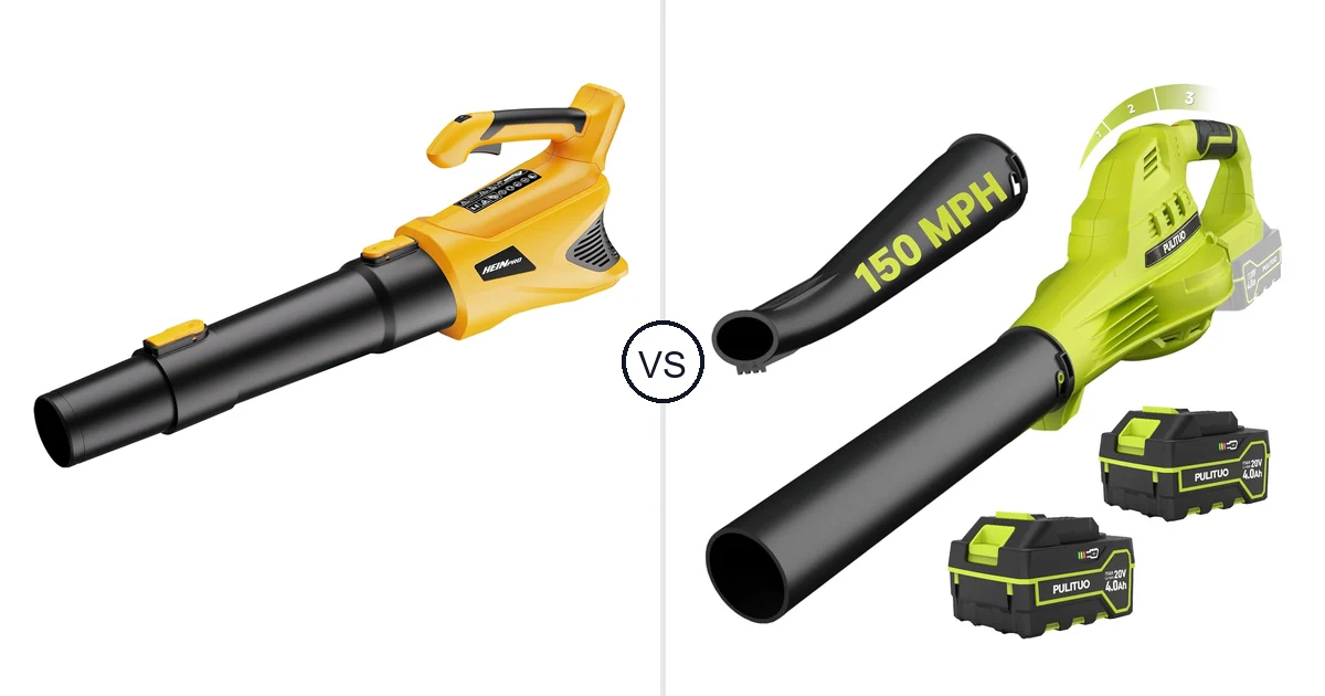 HEINPRO Cordless Leaf Blower vs PULITUO Updated 4.0: Best Leaf Blower