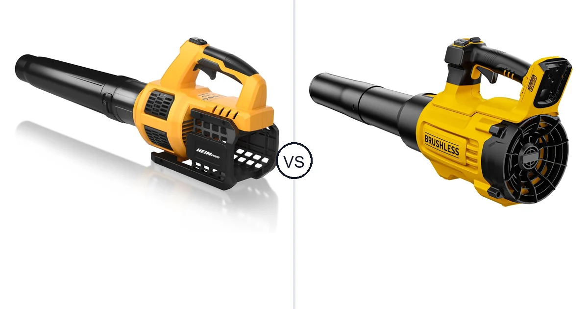 Comparison of HEINPRO Cordless Leaf Blower Compatible and PWOKVEC CFM/125
