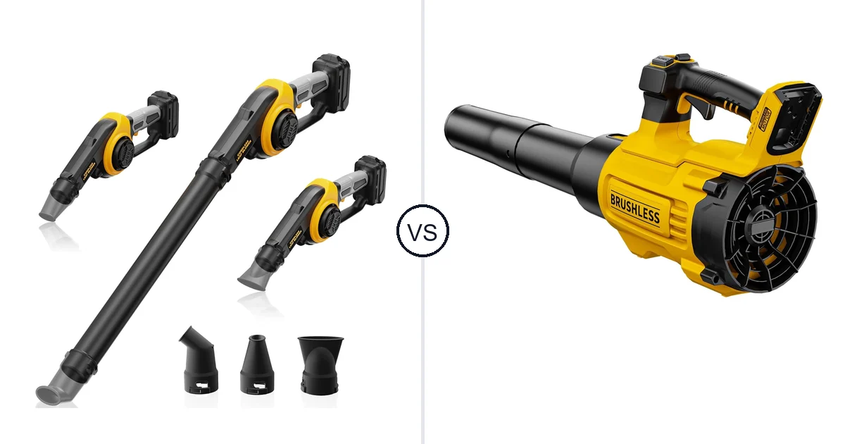 Comparison of HEINPRO Cordless Leaf Blower Compatible and PWOKVEC CFM/125
