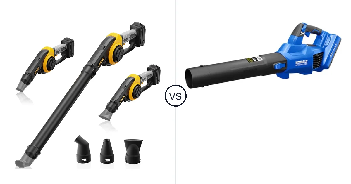 Comparison of HEINPRO Cordless Leaf Blower Compatible and SPPRANDOM Handheld