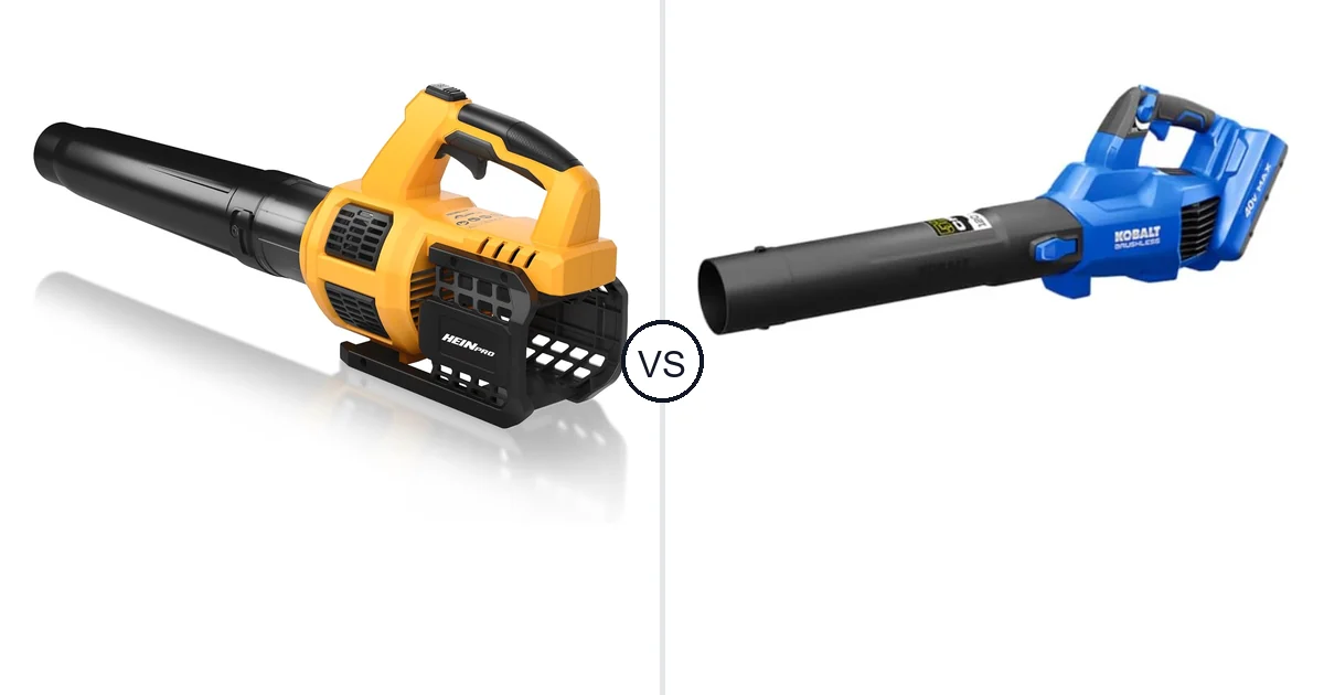 Comparison of HEINPRO Cordless Leaf Blower Compatible and SPPRANDOM Handheld