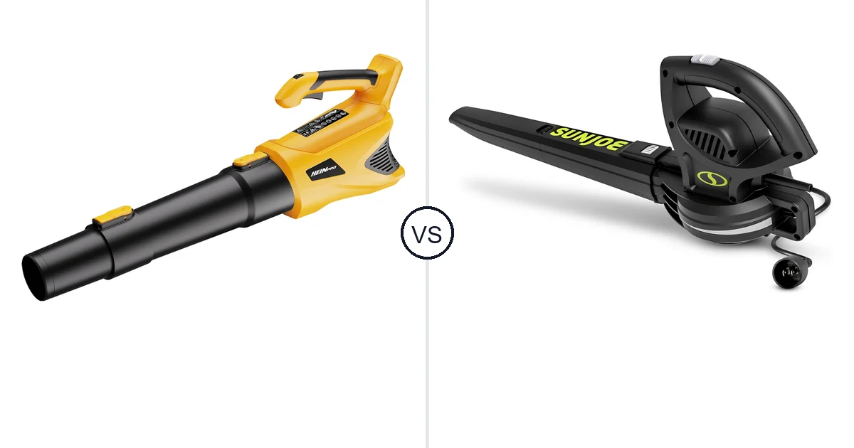 HEINPRO Cordless Leaf Blower vs Sun Joe SBJ597E: Best Leaf Blower