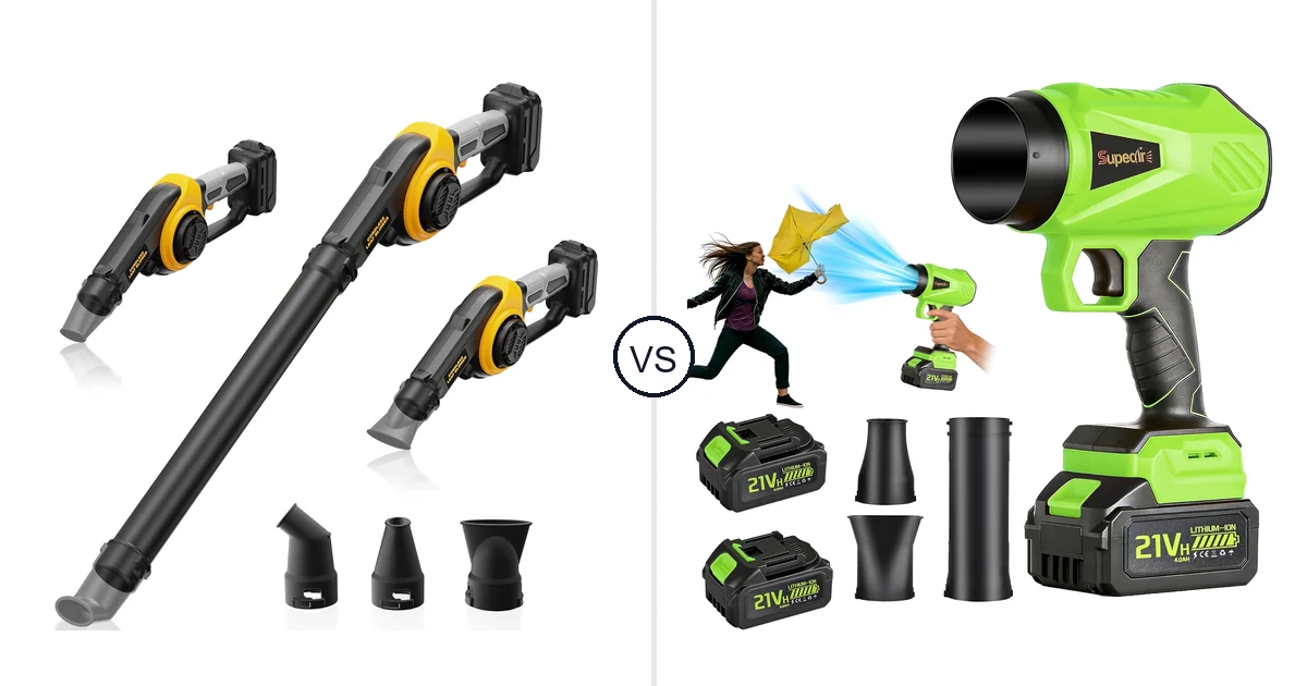 Comparison of HEINPRO Cordless Leaf Blower Compatible and SUPEAIR 667667