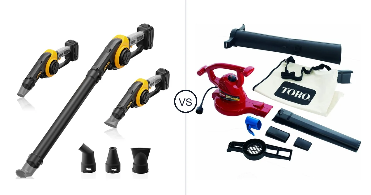Comparison of HEINPRO Cordless Leaf Blower Compatible and Toro Handheld
