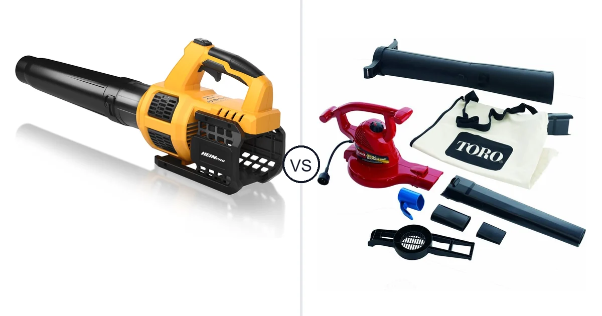 Comparison of HEINPRO Cordless Leaf Blower Compatible and Toro Handheld