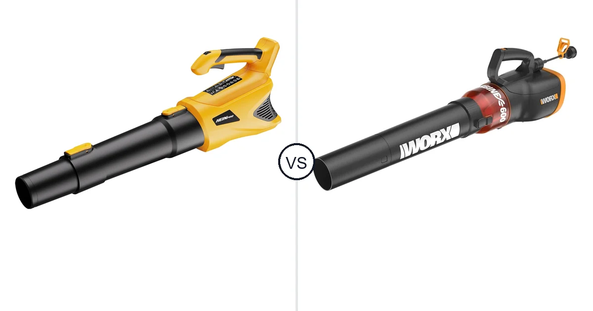 HEINPRO Cordless Leaf Blower vs WORX WG520: Best Leaf Blower for You?