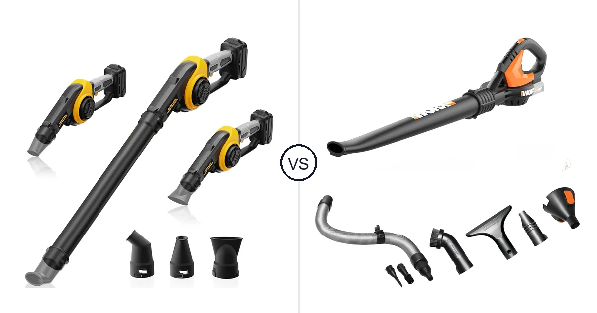 Comparison of HEINPRO Cordless Leaf Blower Compatible and WORX WG545