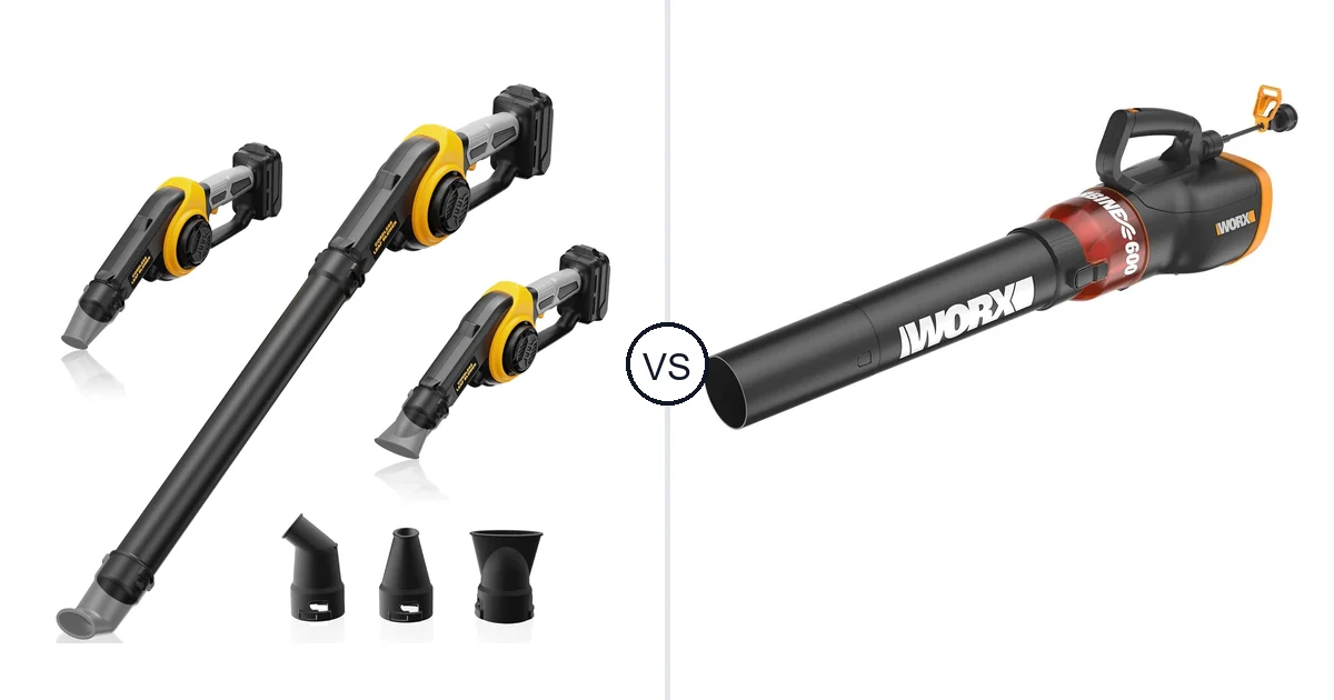 Comparison of HEINPRO Cordless Leaf Blower Compatible and WORX WG520