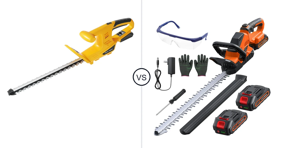 Comparison of Houselife Cordless Hedge Trimmer Compatible and DocSmart 3000RPM