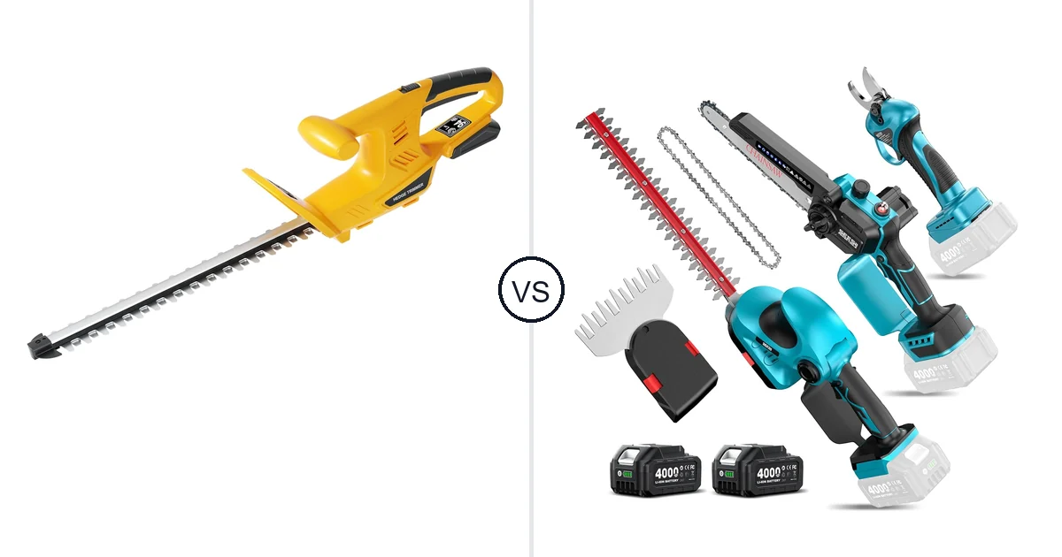 Houselife Cordless Hedge vs Seesii Electric Chainsaw: Key Differences