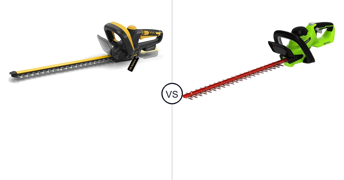 IEBUDA 22-Inch vs Greenworks 40V: Hedge Trimmer Comparison