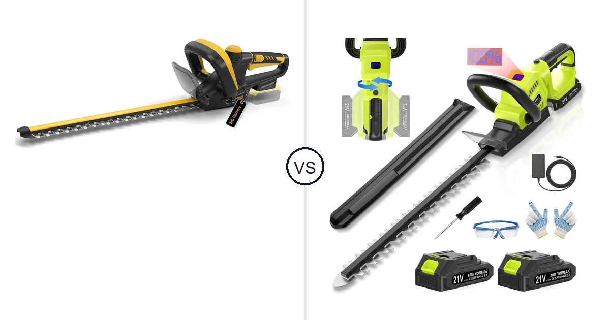 IEBUDA 22-Inch vs VOERJIA 3000RPM: Best Hedge Trimmer