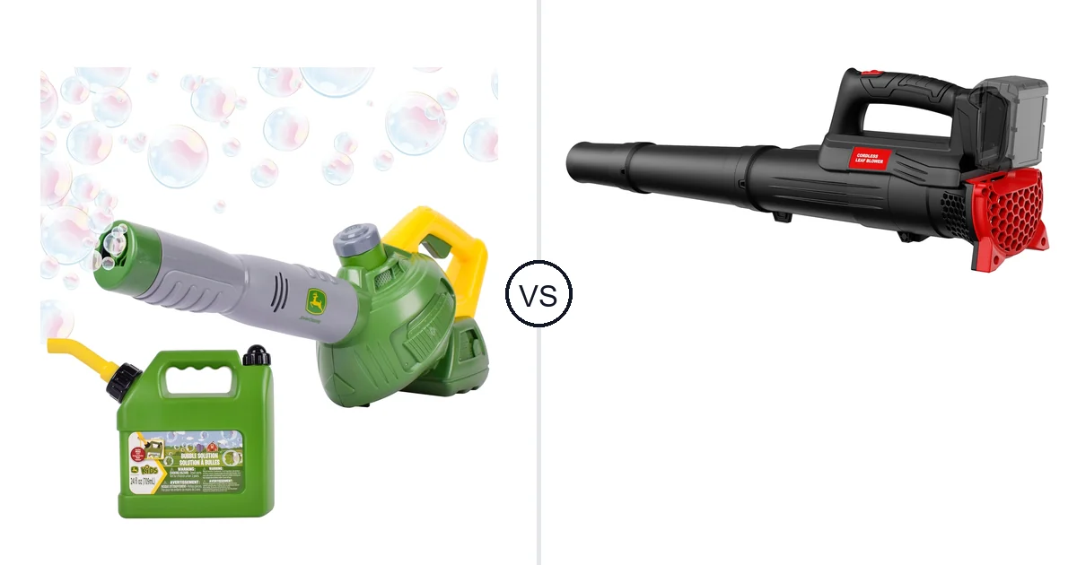 Comparison of John Deere Bubble Leaf Blower Toy for and Houselife HL-SYLB01R