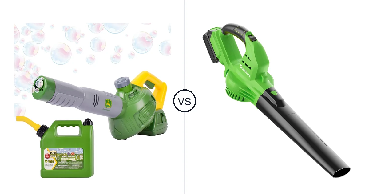 Comparison of John Deere Bubble Leaf Blower Toy for and sunchers lbto