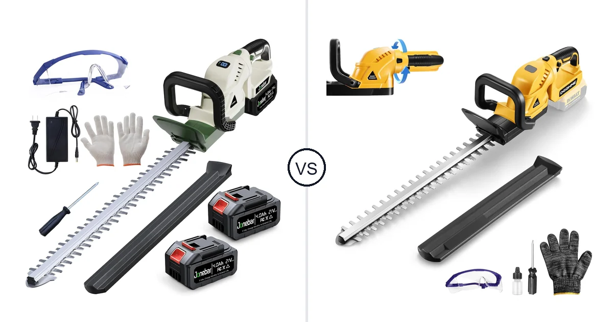 Jonebar 20” Cordless Hedge vs DGQHME 3000RPM: Best Hedge Trimmer