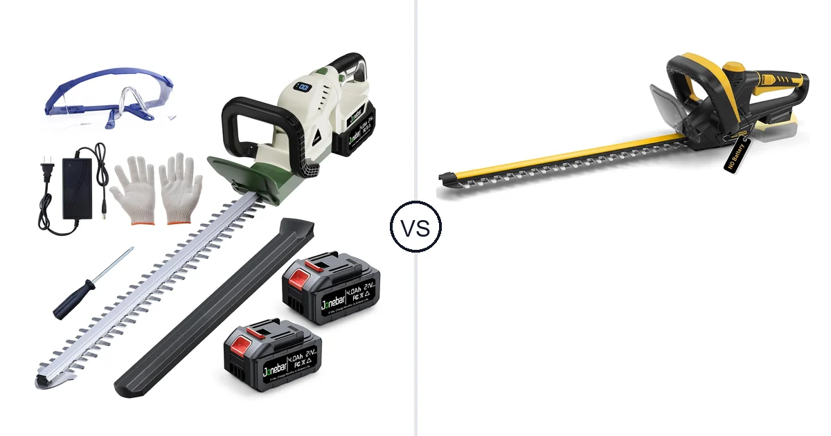 Jonebar 20” Cordless Hedge vs IEBUDA 22-Inch: Best Hedge Trimmer