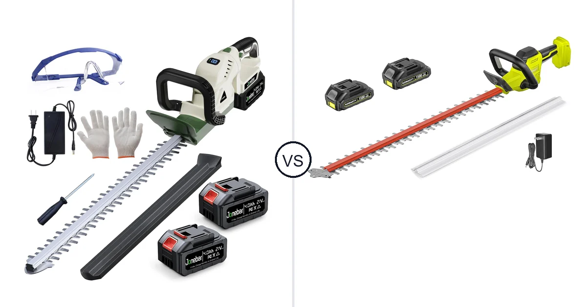 Jonebar 20” Hedge vs KOMASTY 22 Inch Hedge Trimmer: Best for Your