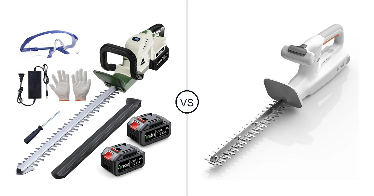 Jonebar 20” Cordless Hedge vs LiTHELi 20V: Best Hedge Trimmer