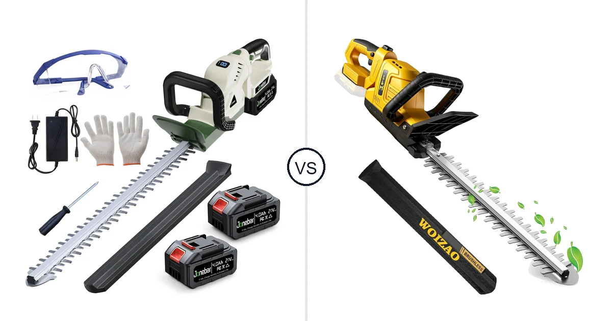 Jonebar 20” Cordless Hedge vs WOIZAO Cordless Hedge: Best Hedge