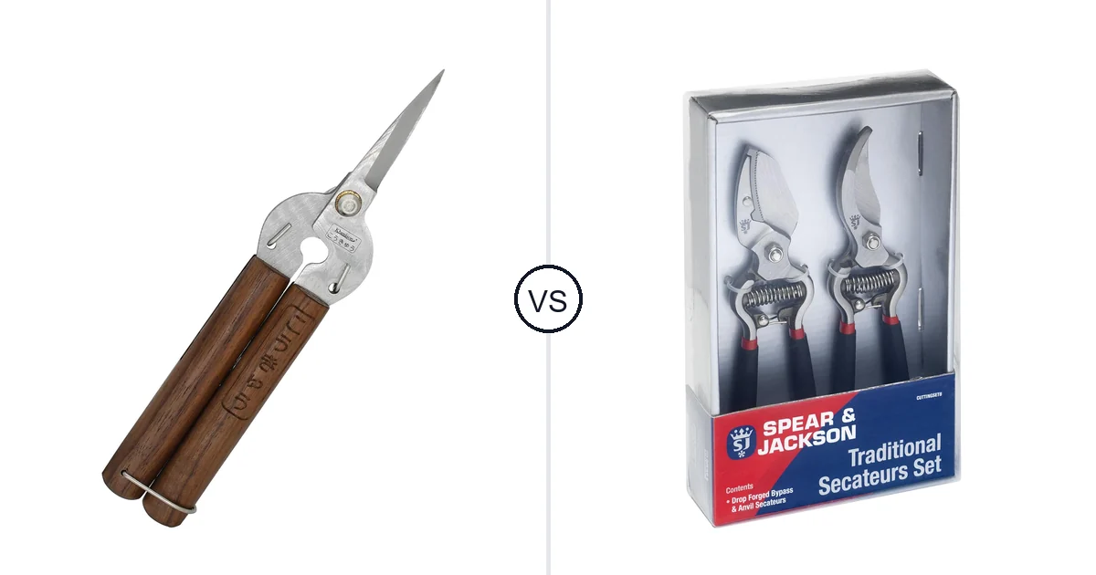 Comparison of Kbenison Contemporary and Spear & Jackson Traditional Bypass & Anvil Set