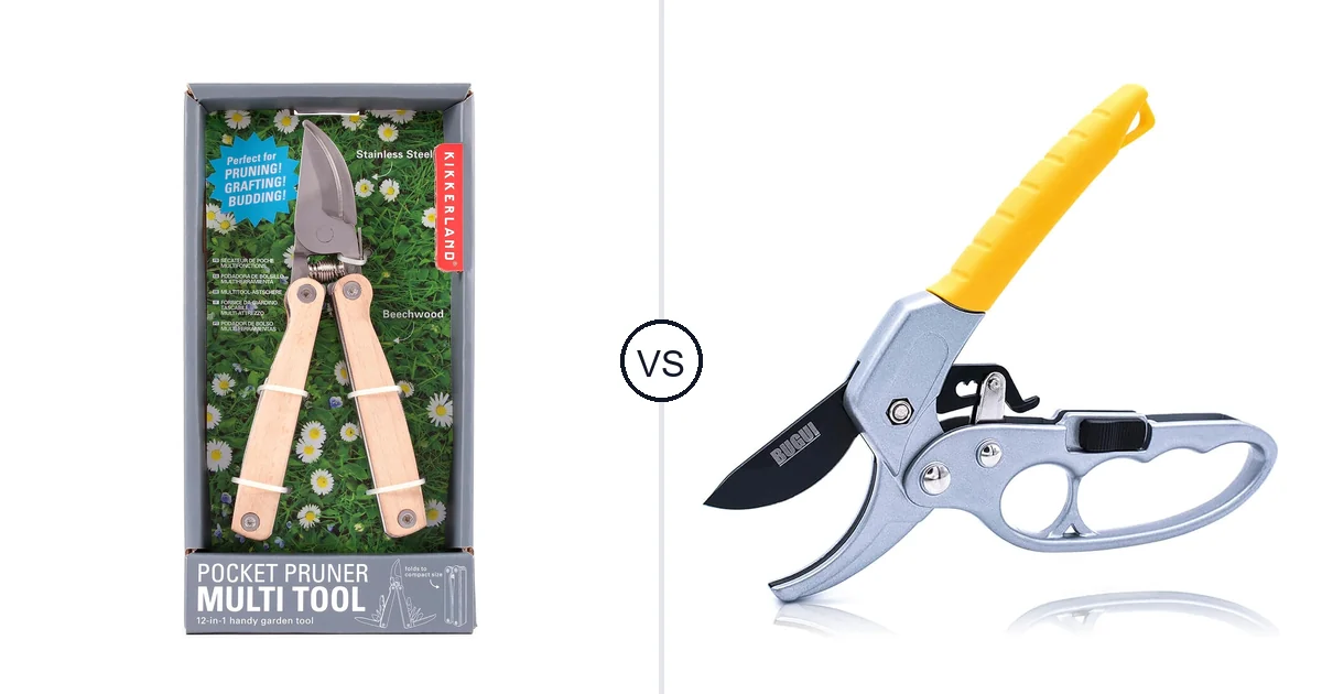 Kikkerland Pruner vs BUGUI 8RatchetShears(R012): Pruning Shears