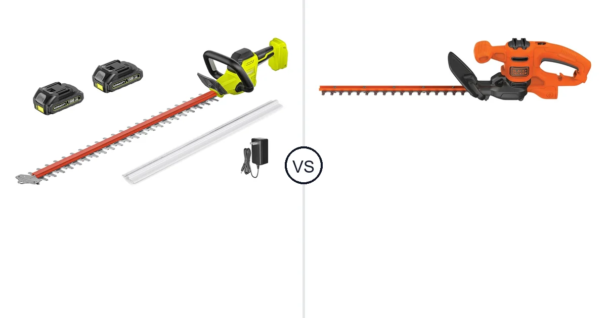KOMASTY 22 Inch Hedge vs BLACK+DECKER BEHT150: Hedge Trimmer