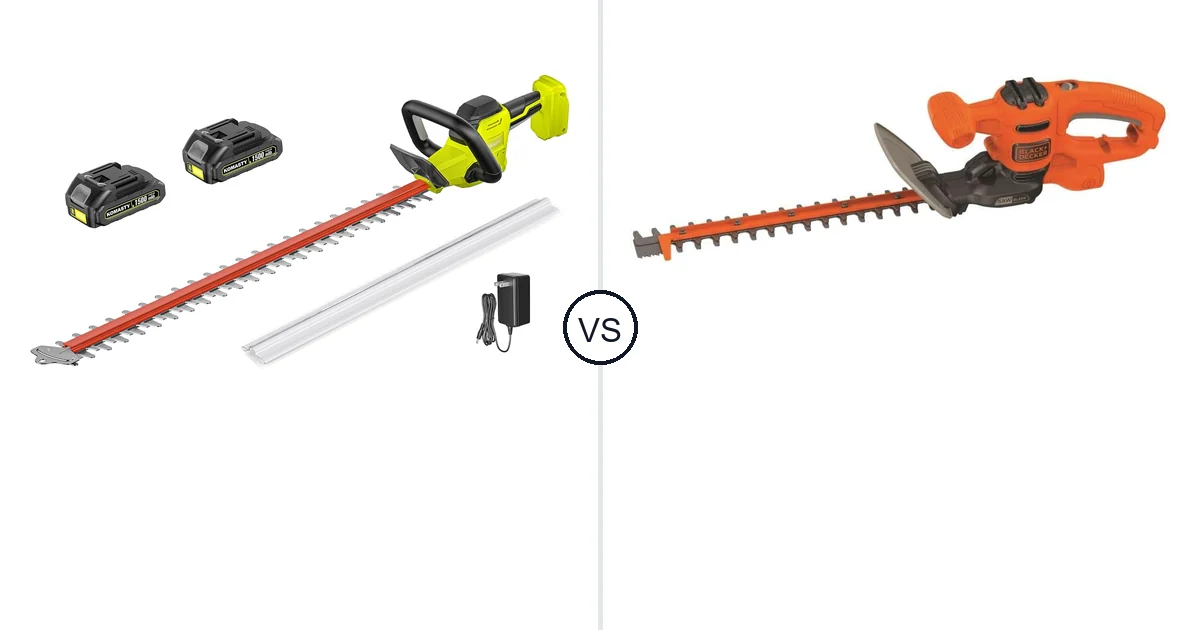 KOMASTY 22 Inch Hedge vs BLACK+DECKER BEHTS125: Best Hedge Trimmer
