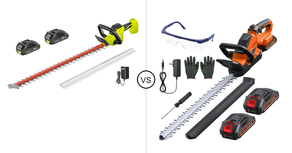 KOMASTY 22 Inch Hedge vs DocSmart 3000RPM: Best Hedge Trimmer for
