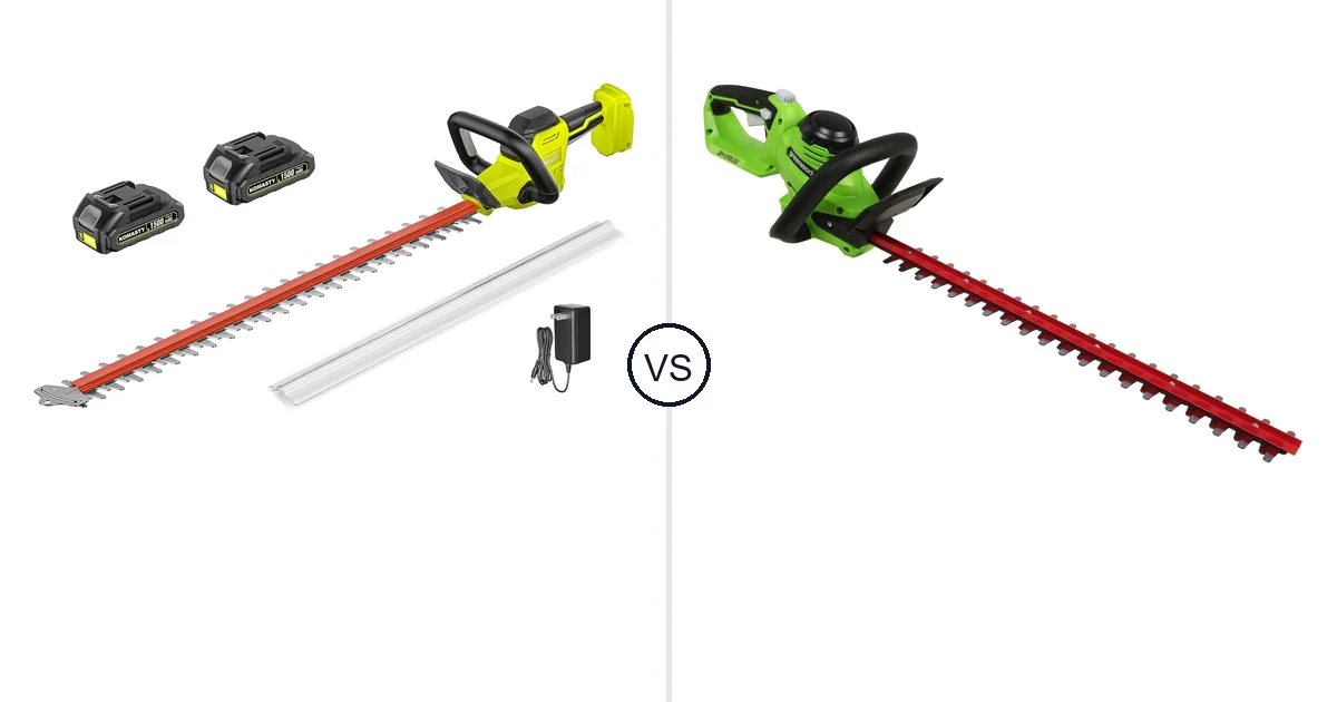 KOMASTY 22 Inch Hedge vs Greenworks 24V: Hedge Trimmer Comparison