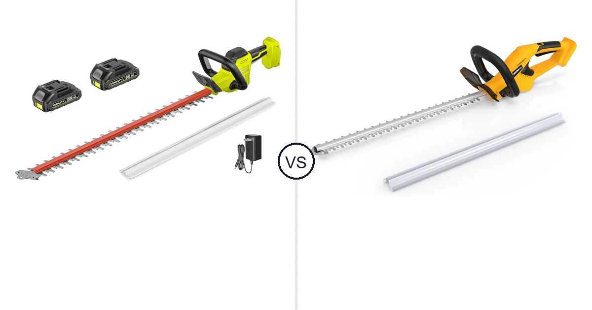 KOMASTY 22 Inch Hedge vs HEINPRO Cordless Hedge Trimmer