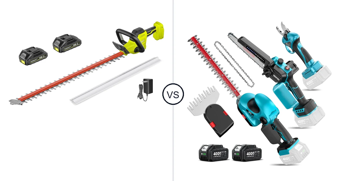 KOMASTY 22 Inch Hedge vs Seesii Electric Chainsaw: Key Differences