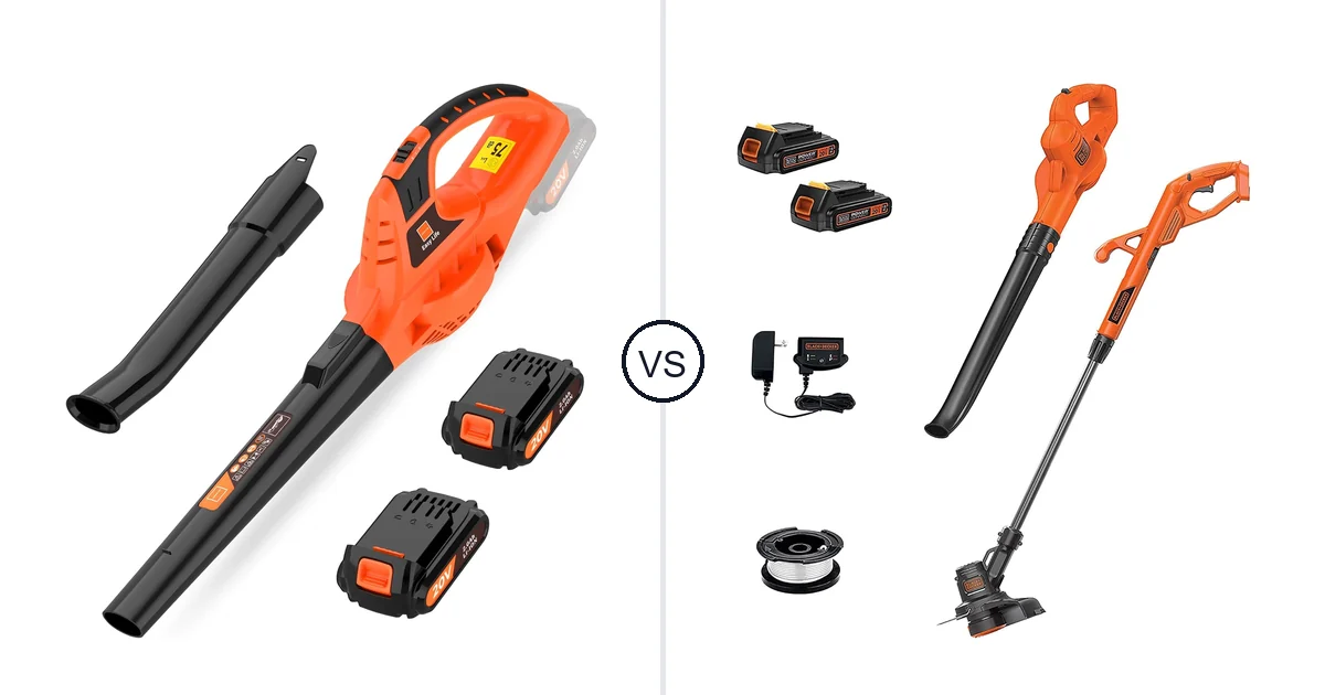 Comparison of Leisch Life Cordless Leaf Blower and BLACK+DECKER LCC222