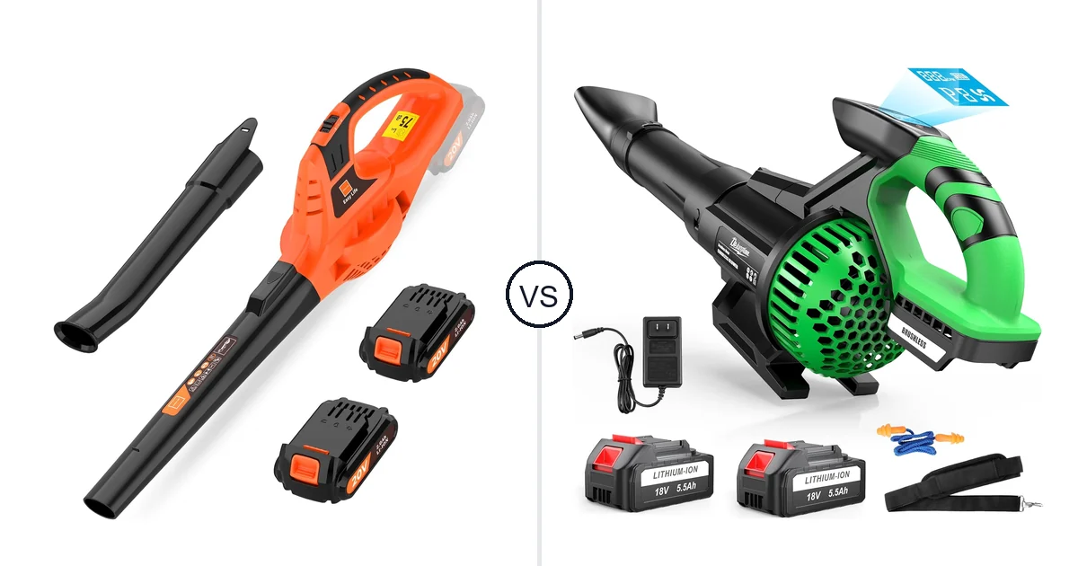 Comparison of Leisch Life Cordless Leaf Blower and DEJUNPIOOL CFM/180