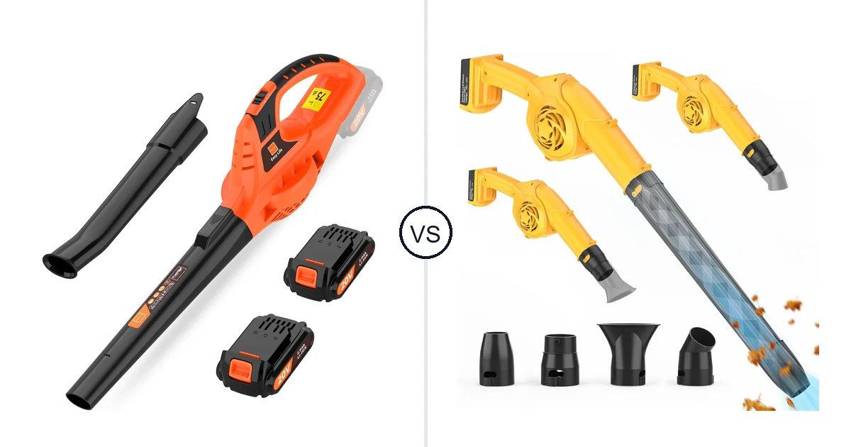 Comparison of Leisch Life Cordless Leaf Blower and denqir Leaf Blower