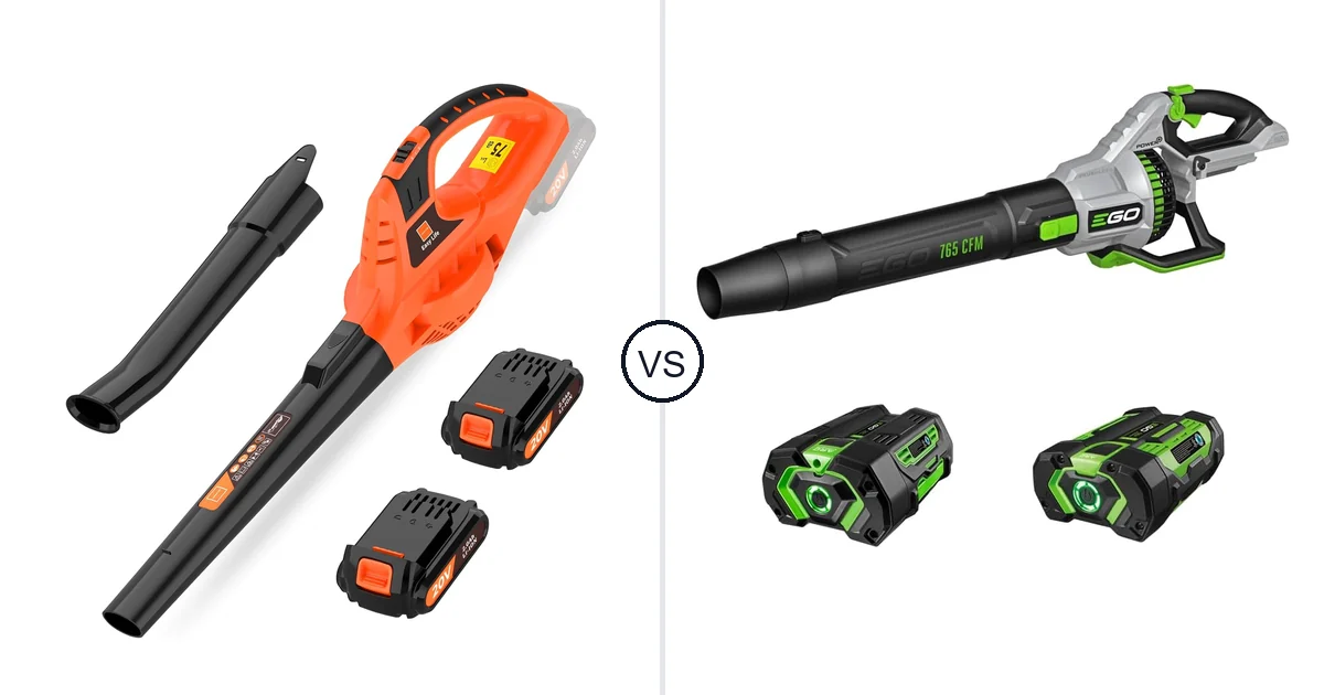 Comparison of Leisch Life Cordless Leaf Blower and EGO Power+ LB7654