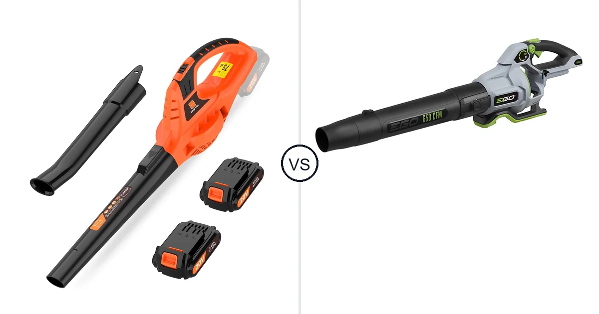 Comparison of Leisch Life Cordless Leaf Blower and EGO Power+ Leaf Blower