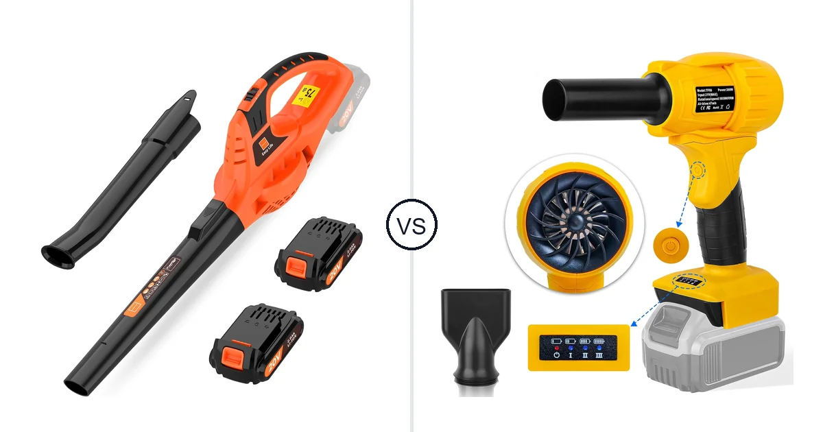Comparison of Leisch Life Cordless Leaf Blower and Fargarloo TF08