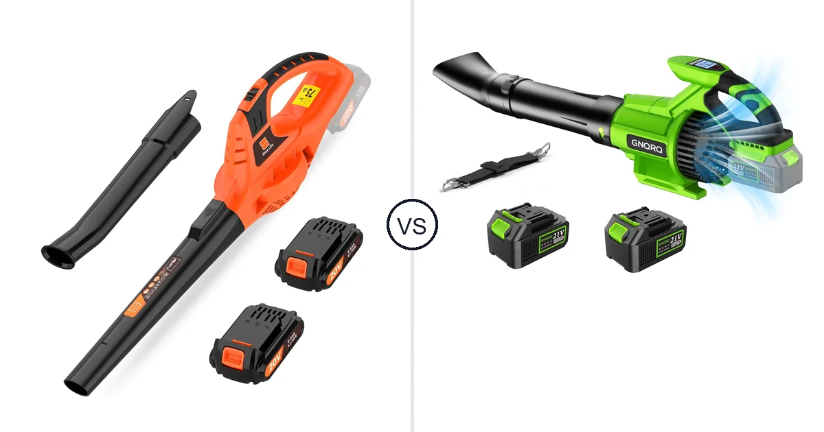 Comparison of Leisch Life Cordless Leaf Blower and GNQRQ CLB-001