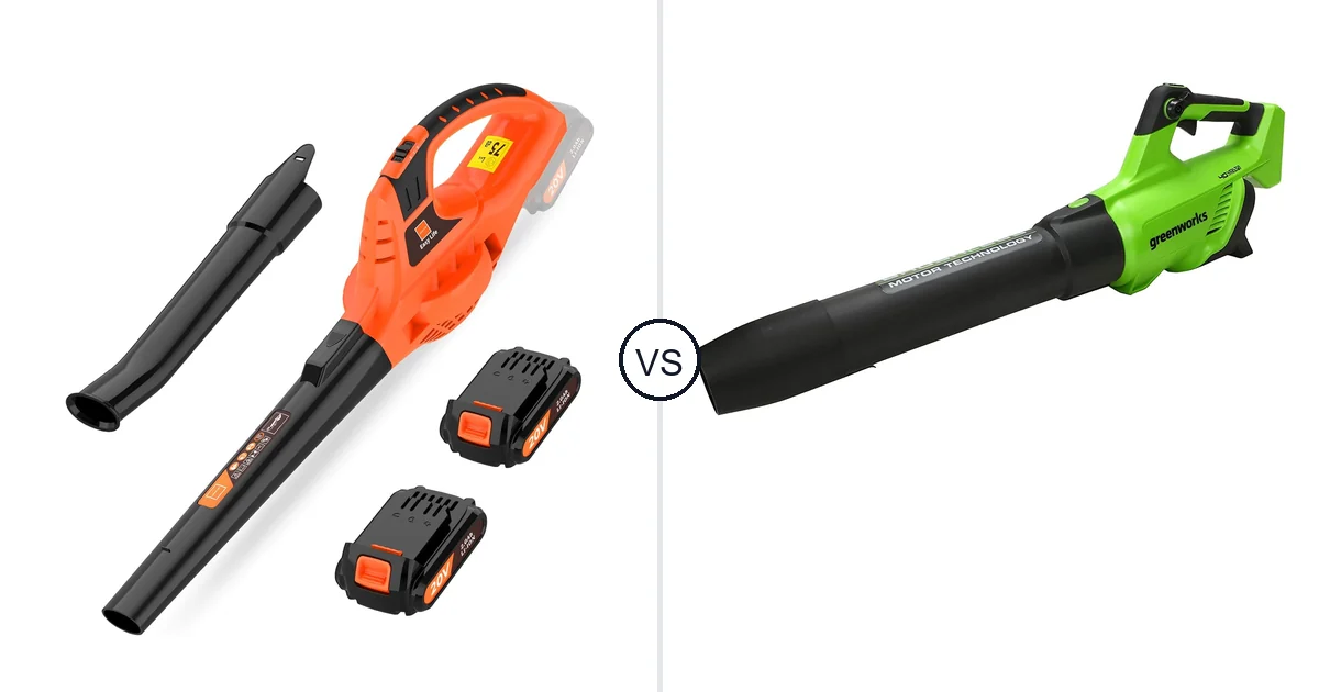 Comparison of Leisch Life Cordless Leaf Blower and Greenworks 40V