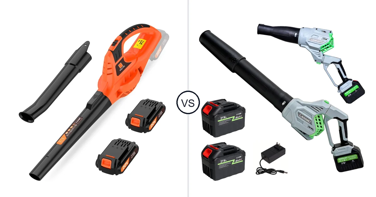 Comparison of Leisch Life Cordless Leaf Blower and LANMEI 146MPH