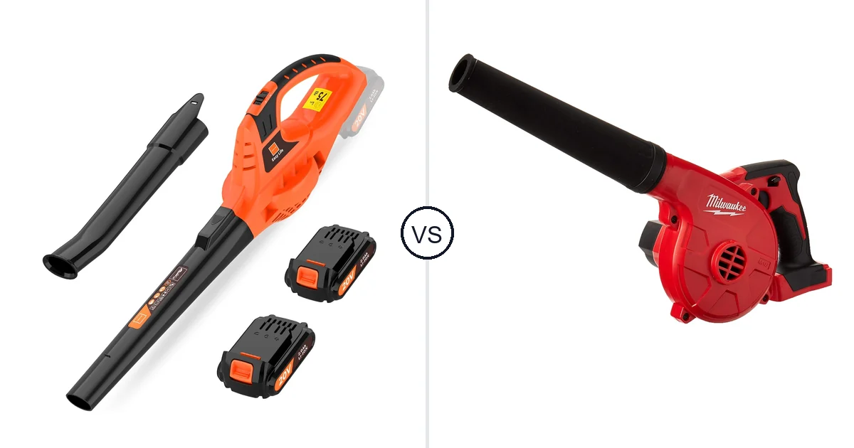 Comparison of Leisch Life Cordless Leaf Blower and Milwaukee 0884-20
