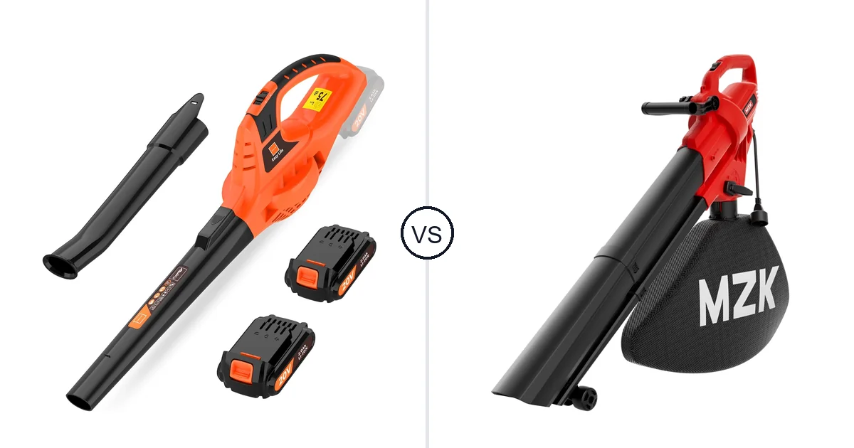 Comparison of Leisch Life Cordless Leaf Blower and MZK 1712