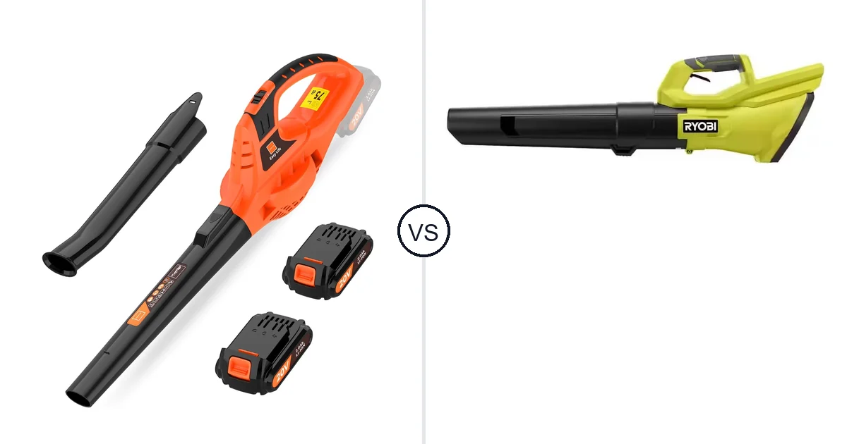 Comparison of Leisch Life Cordless Leaf Blower and RYOBI RY40LB01B