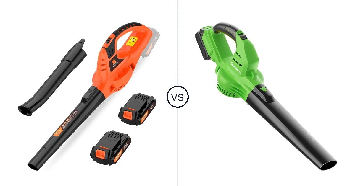 Comparison of Leisch Life Cordless Leaf Blower and sunchers lbto